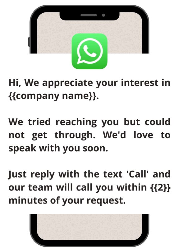 Couldn't reach Lead message