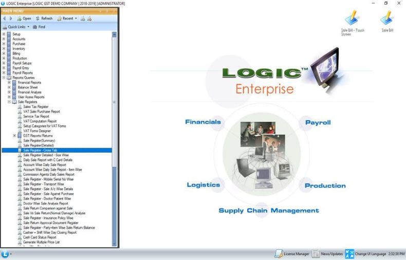 LOGIC ERP Point of sale software india