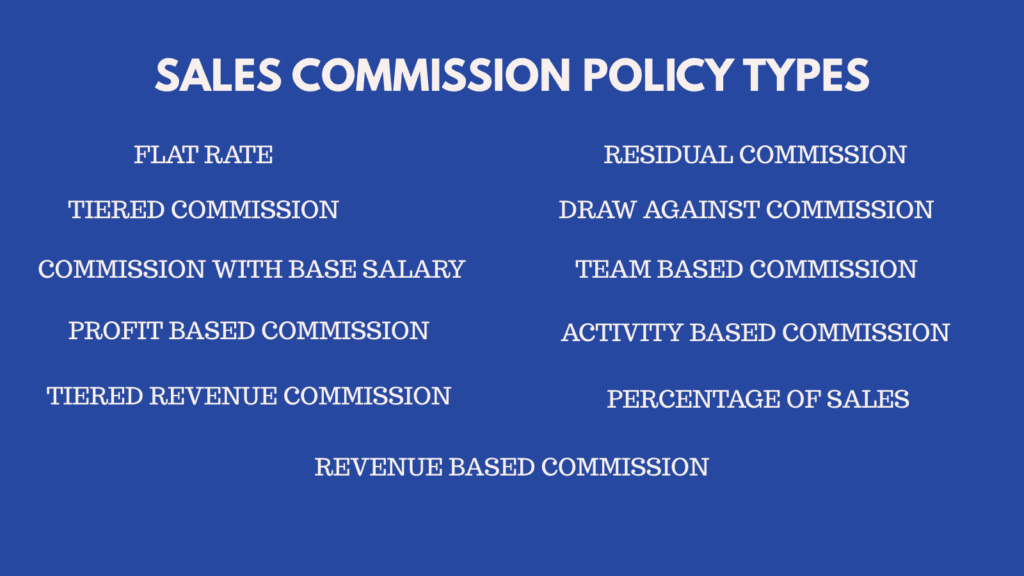 sales commission policy types in india 2025